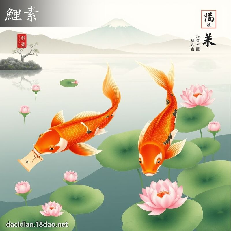鯉素 - 國語大辭典配圖