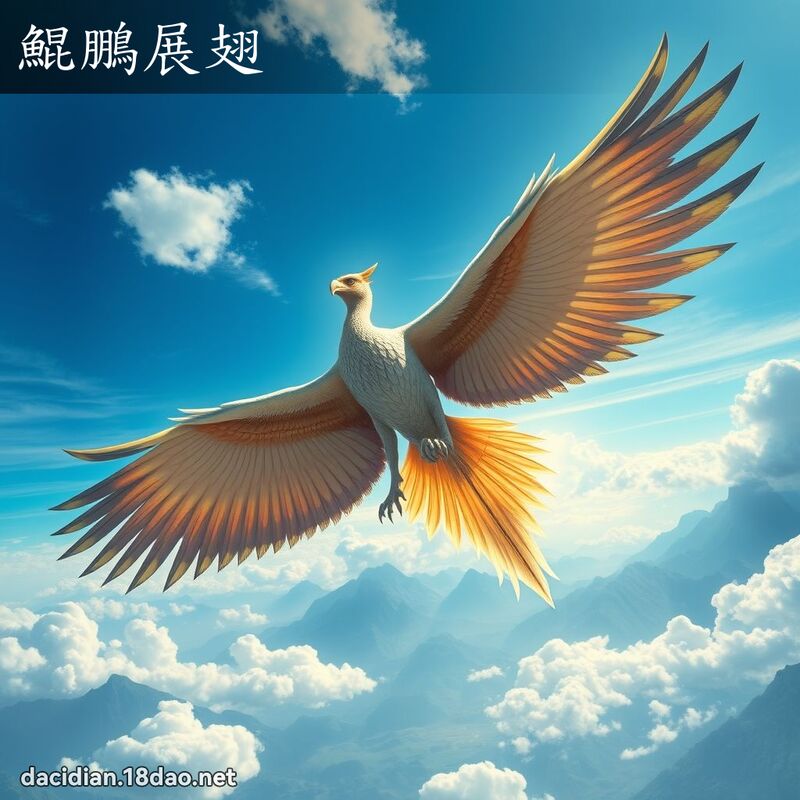 鯤鵬展翅 - 國語大辭典配圖
