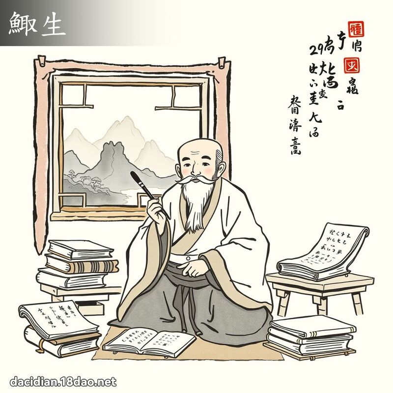 鯫生 - 国语大辞典配图