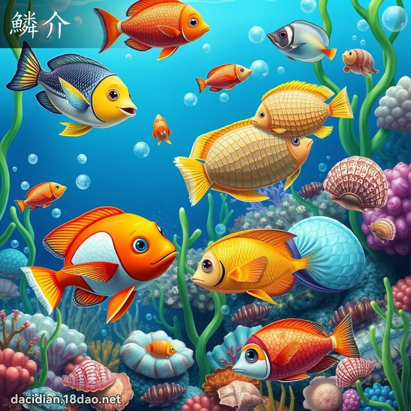 鱗介 - 國語大辭典配圖