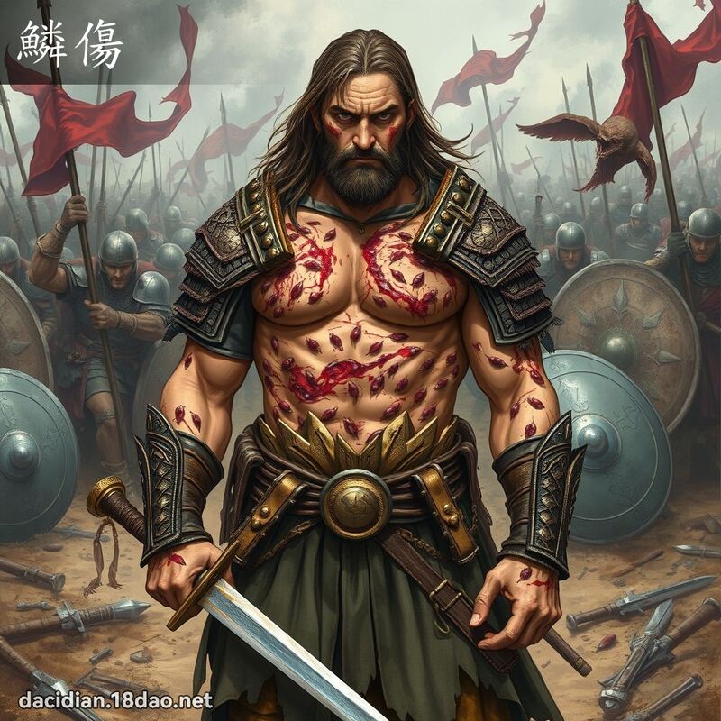 鱗傷 - 國語大辭典配圖