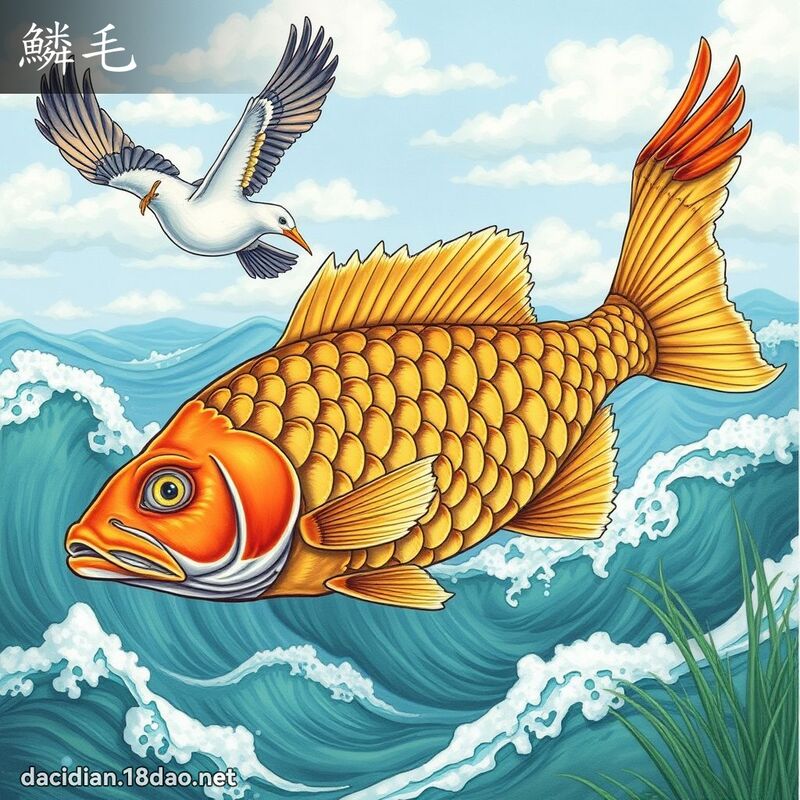 鱗毛 - 國語大辭典配圖