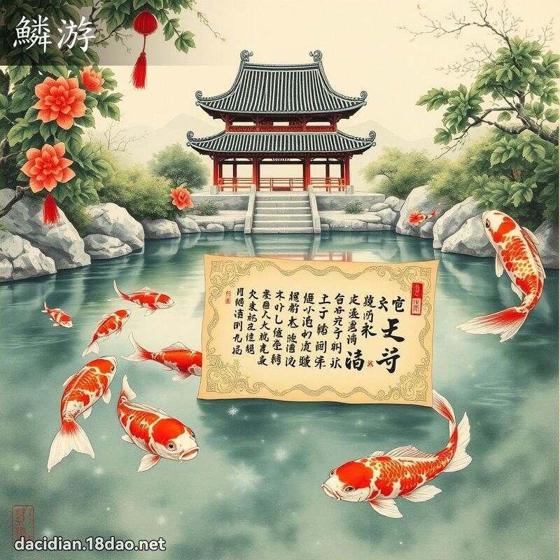 鱗游 - 國語大辭典配圖