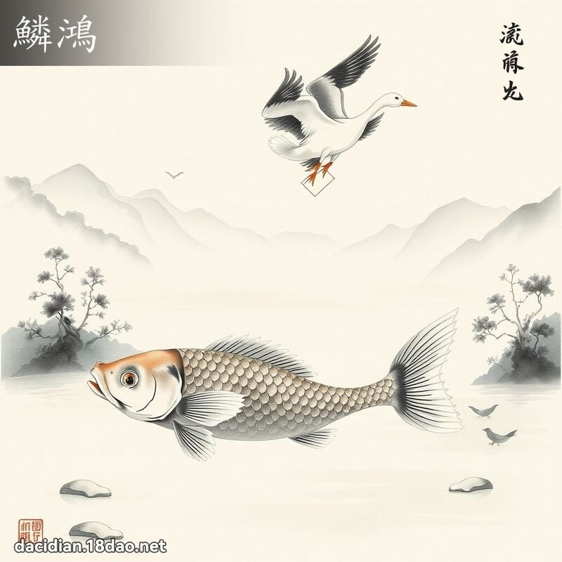 鱗鴻 - 國語大辭典配圖