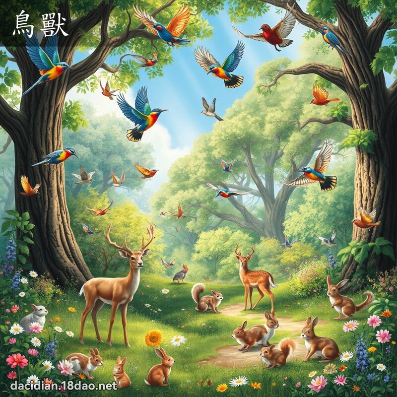 鳥獸 - 國語大辭典配圖