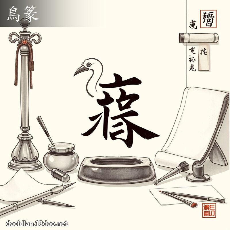 鸟篆 - 国语大辞典配图