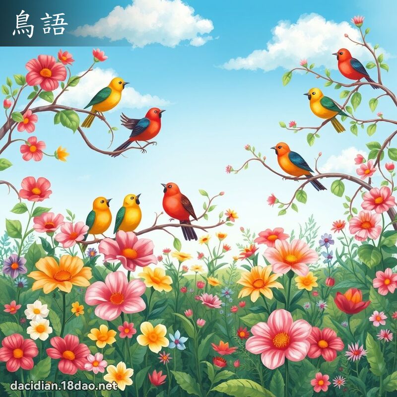 鸟语 - 国语大辞典配图