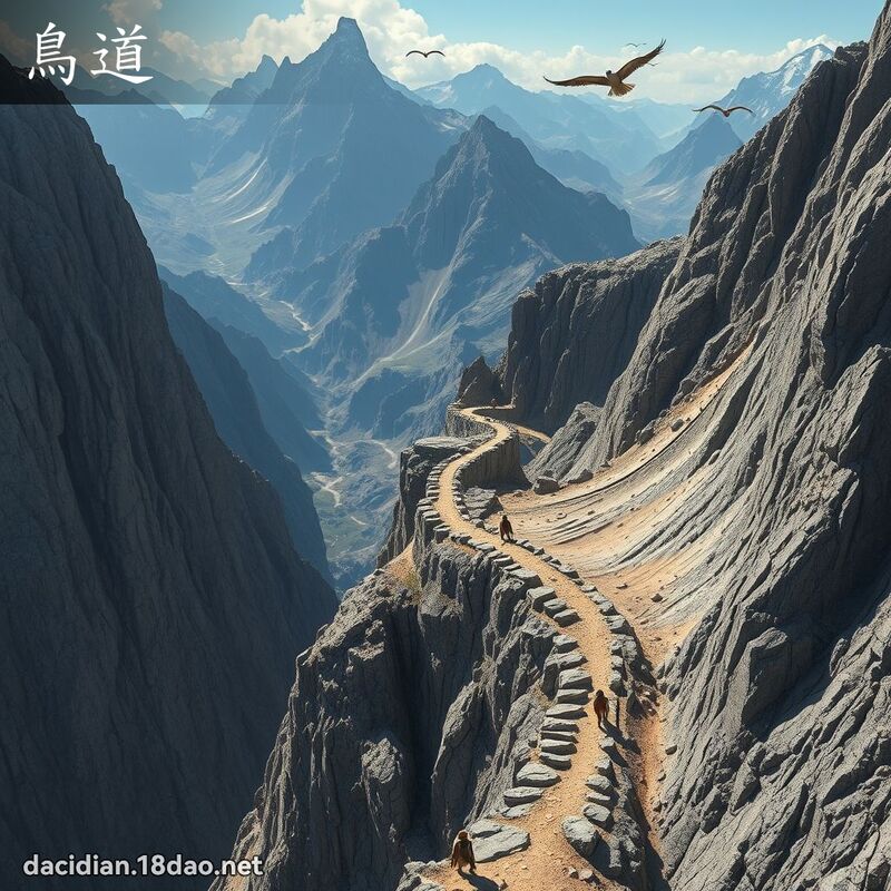 鳥道 - 國語大辭典配圖