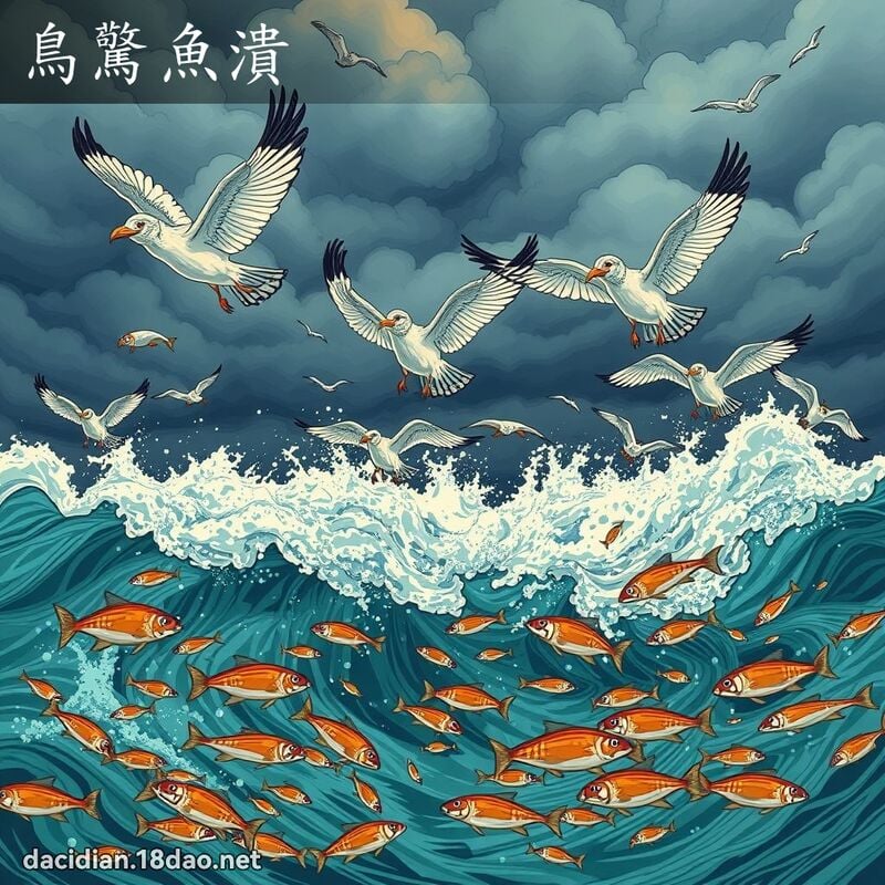 鳥驚魚潰 - 國語大辭典配圖
