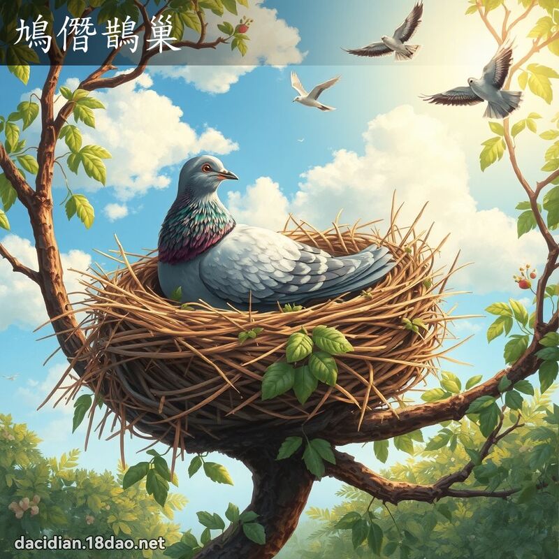 鳩僭鹊巢 - 国语大辞典配图