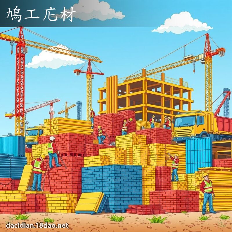 鳩工庀材 - 国语大辞典配图