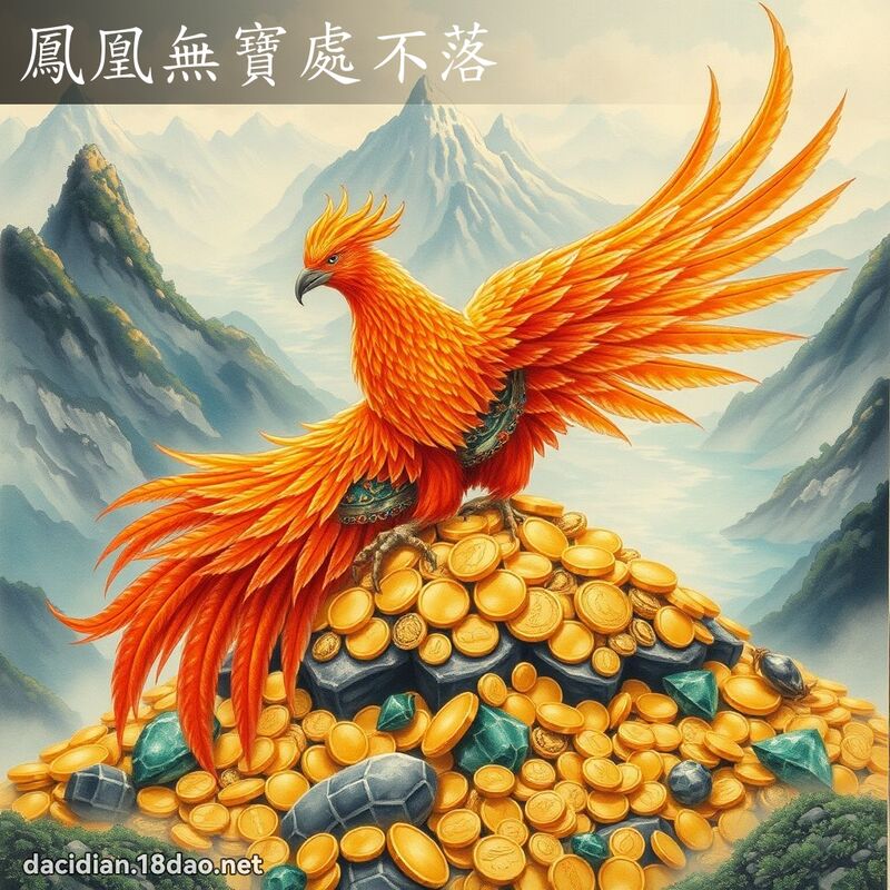 鳳凰無寶處不落 - 國語大辭典配圖