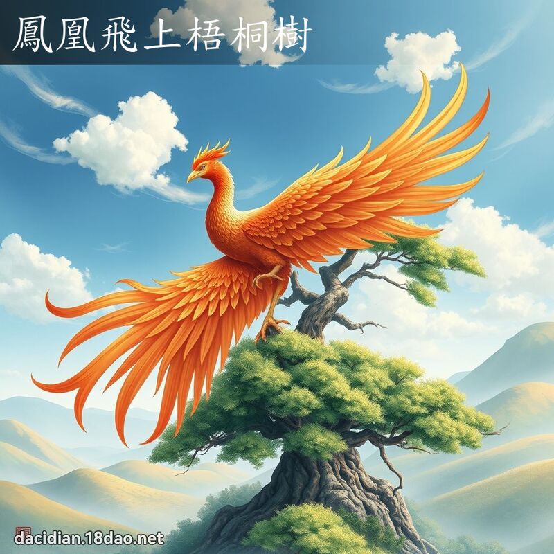 鳳凰飛上梧桐樹 - 國語大辭典配圖