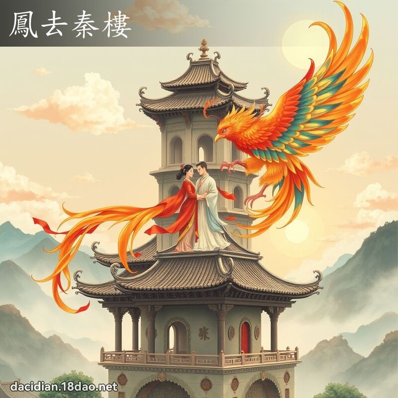 鳳去秦樓 - 國語大辭典配圖