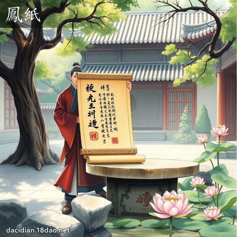 凤纸 - 国语大辞典配图