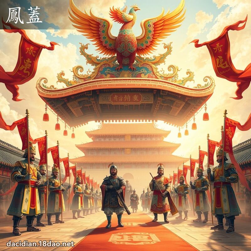 鳳蓋 - 國語大辭典配圖