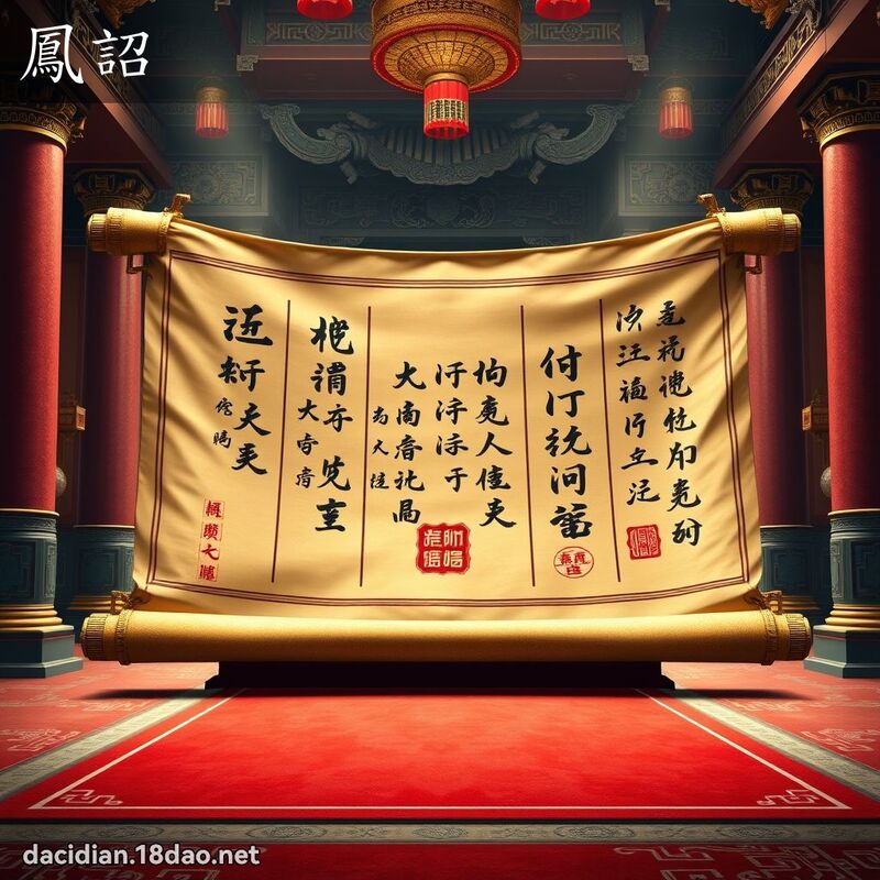 凤詔 - 国语大辞典配图