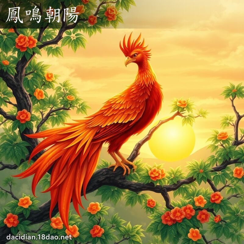 鳳鳴朝陽 - 國語大辭典配圖