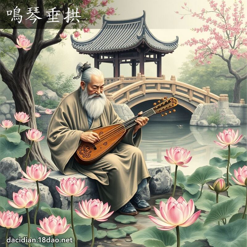 鸣琴垂拱 - 国语大辞典配图