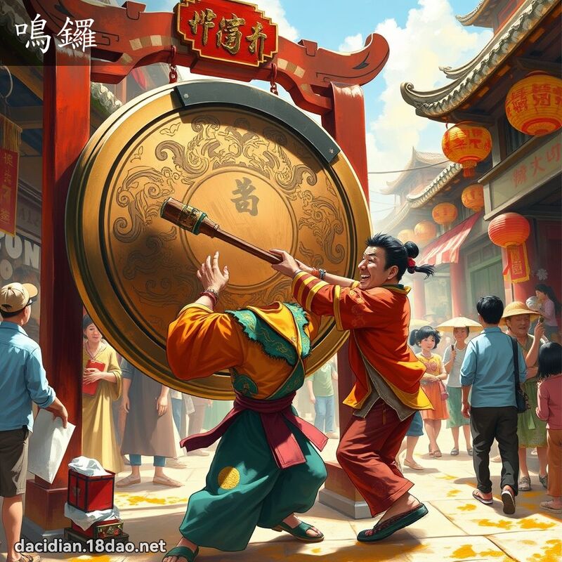 鳴鑼 - 國語大辭典配圖