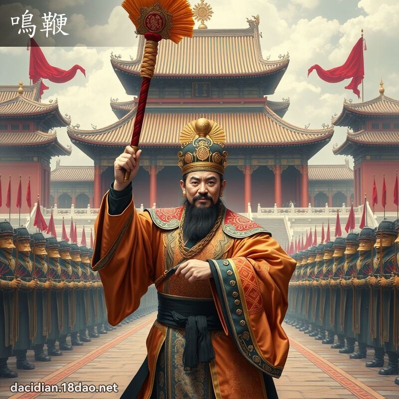 鸣鞭 - 国语大辞典配图