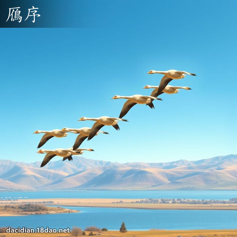 鴈序 - 国语大辞典配图