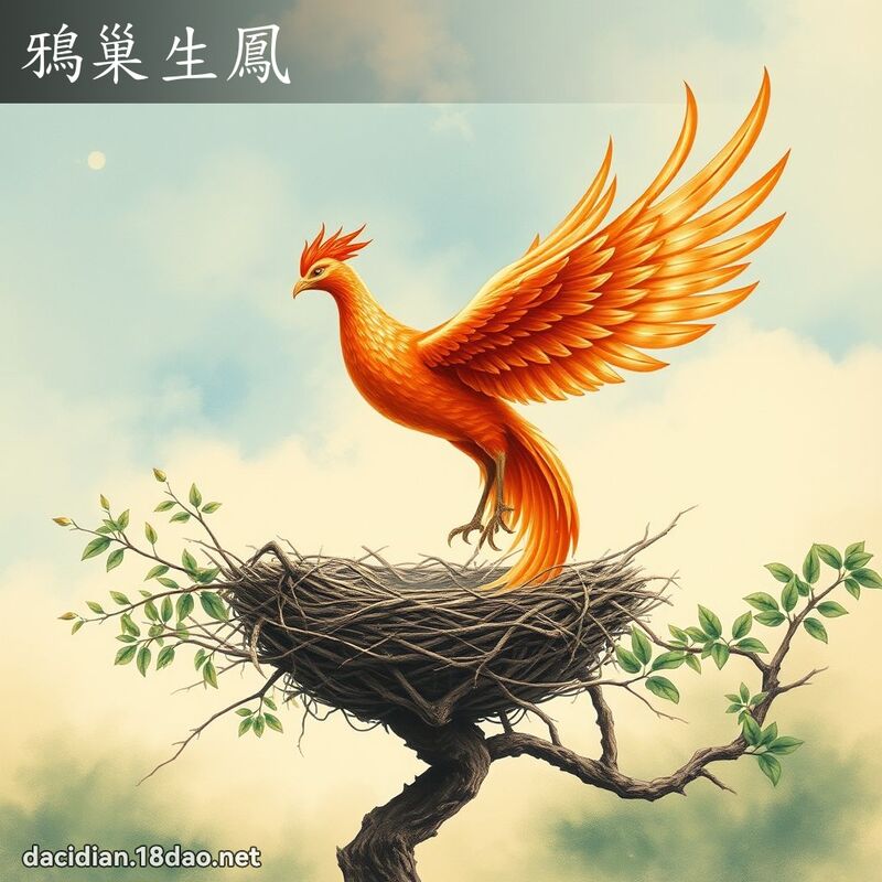 鸦巢生凤 - 国语大辞典配图