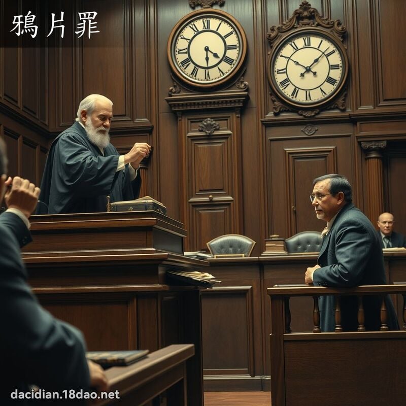 鴉片罪 - 國語大辭典配圖