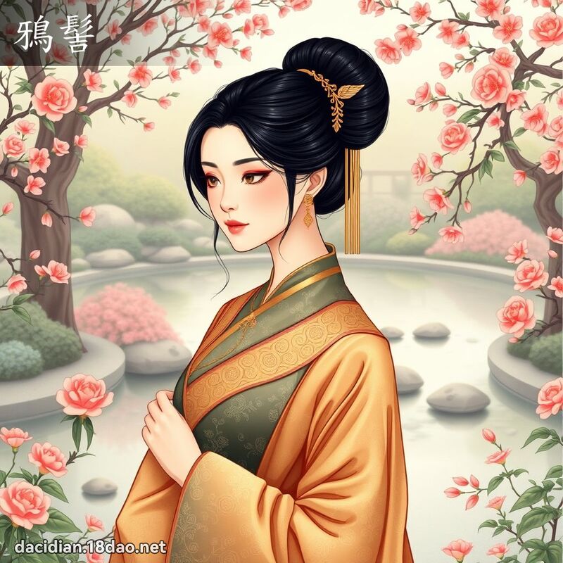鴉髻 - 國語大辭典配圖
