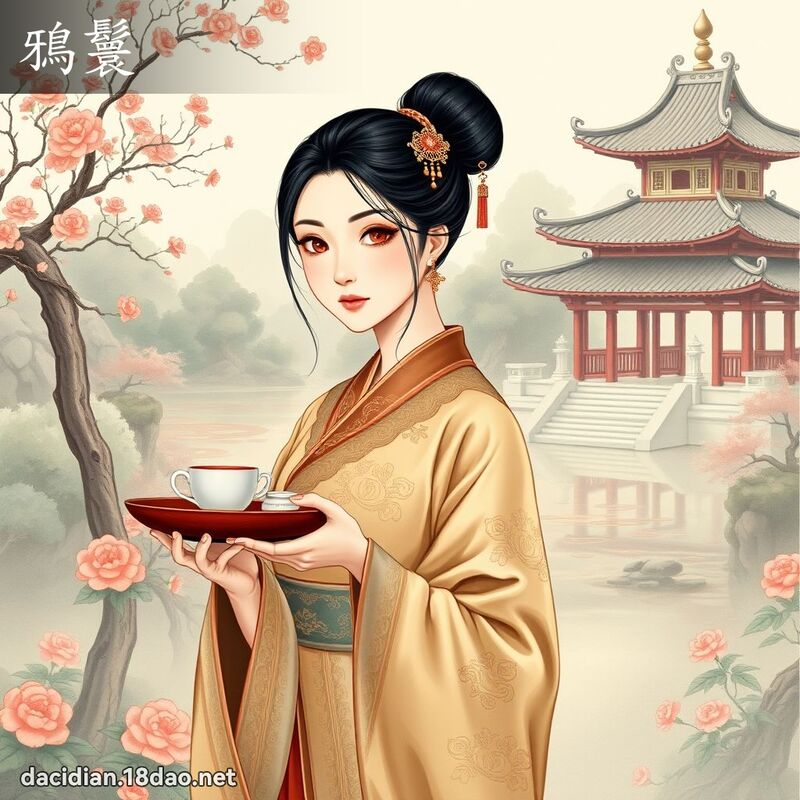 鴉鬟 - 國語大辭典配圖