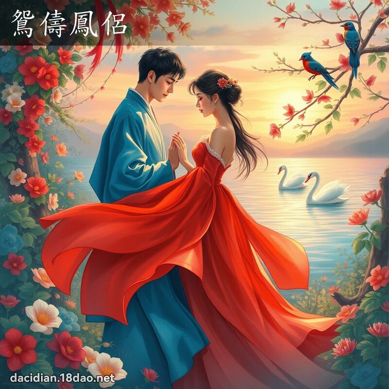 鸳儔凤侣 - 国语大辞典配图