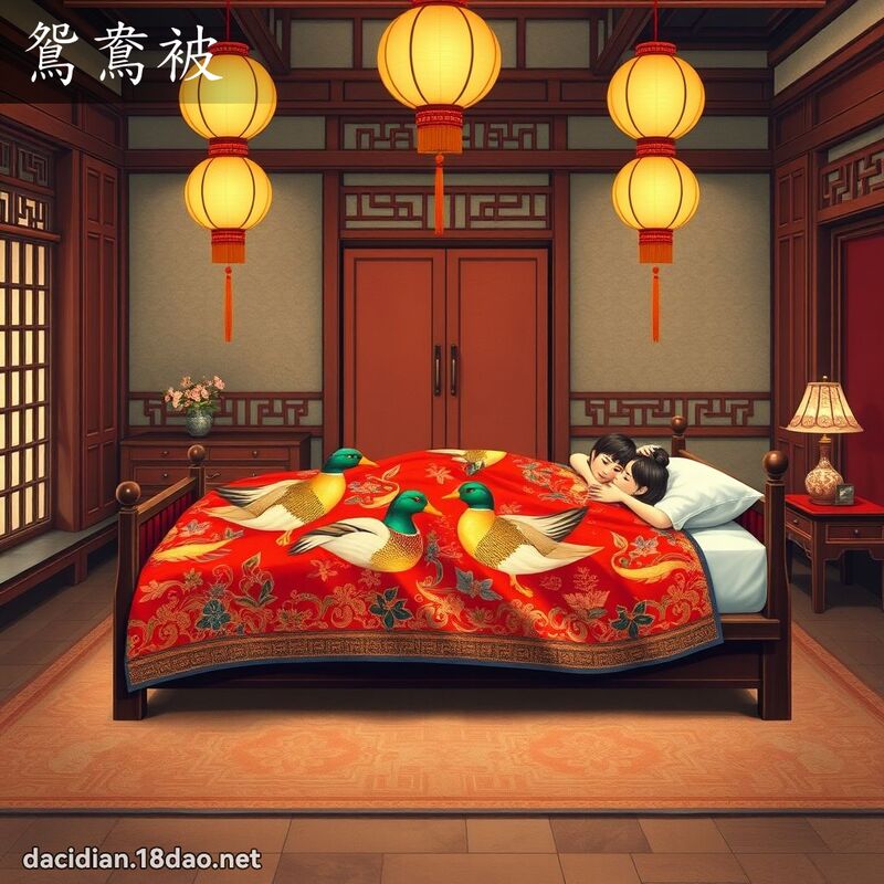 鴛鴦被 - 國語大辭典配圖