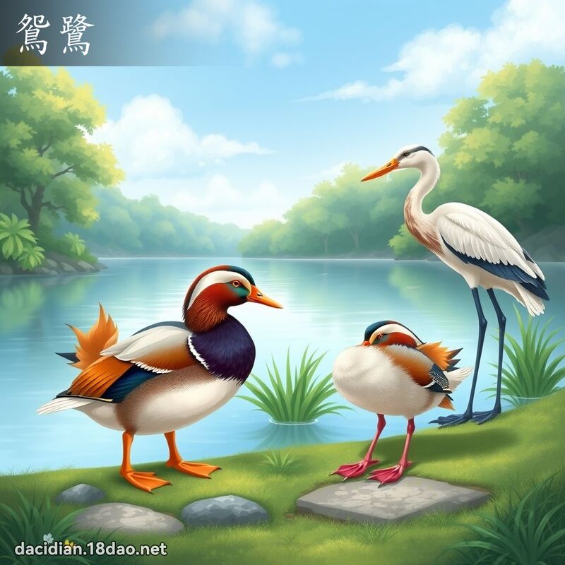 鴛鷺 - 國語大辭典配圖
