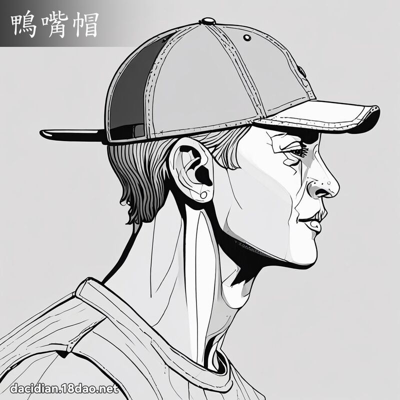鴨嘴帽 - 國語大辭典配圖