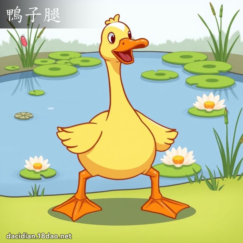 鴨子腿 - 國語大辭典配圖