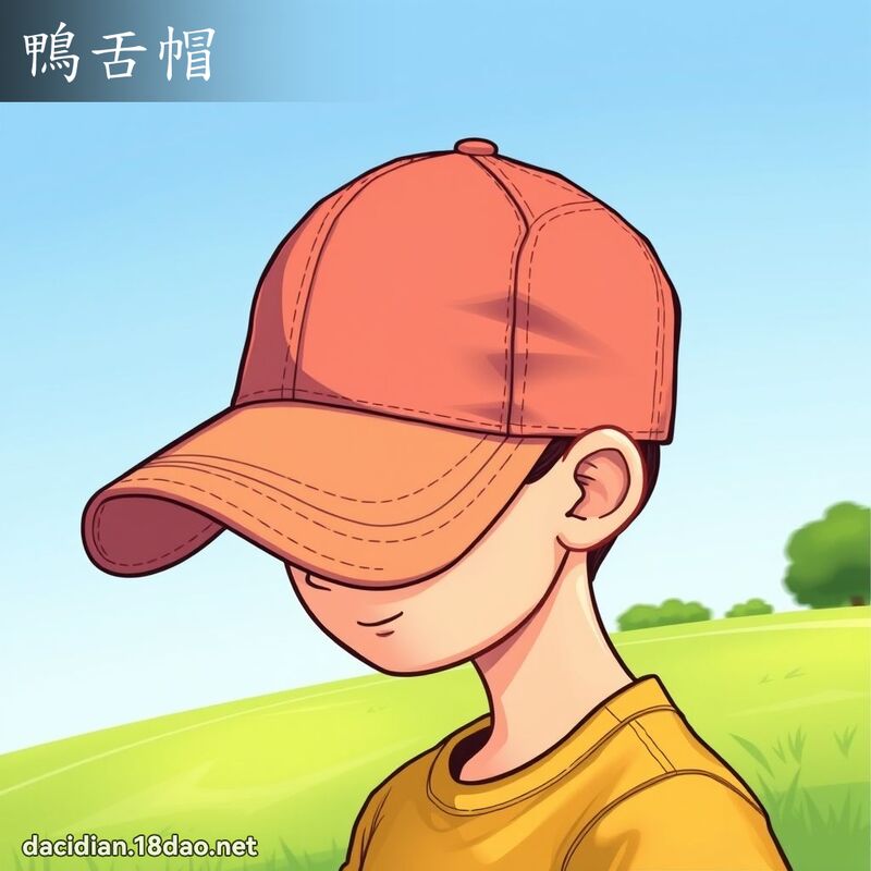 鴨舌帽 - 國語大辭典配圖