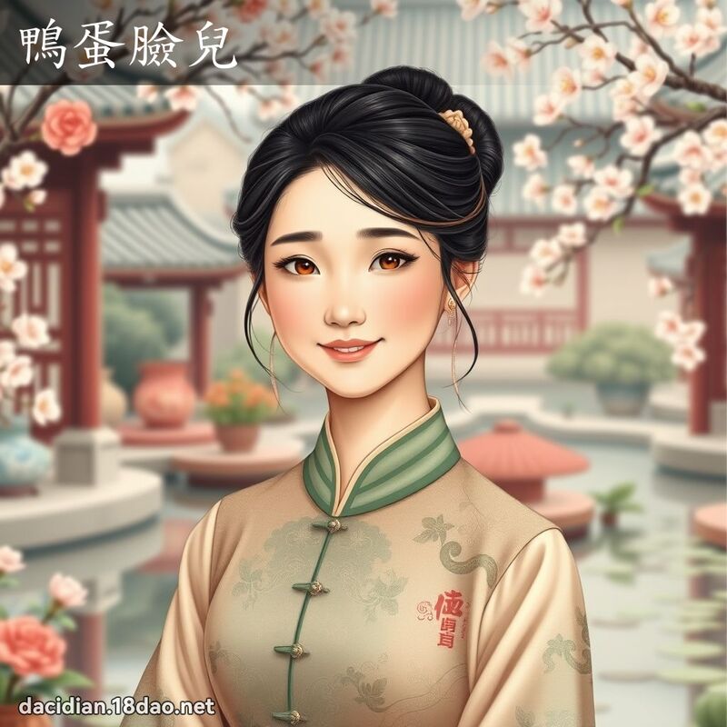 鸭蛋脸儿 - 国语大辞典配图