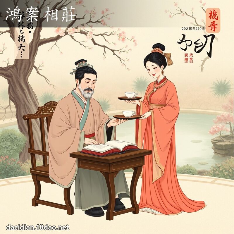 鴻案相莊 - 國語大辭典配圖
