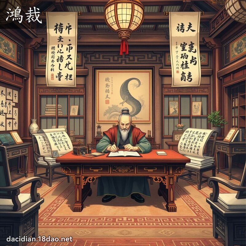 鸿裁 - 国语大辞典配图