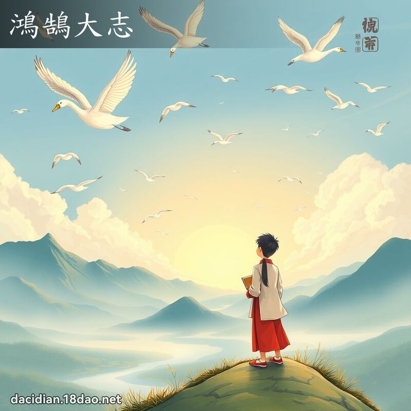 鸿鵠大志 - 国语大辞典配图