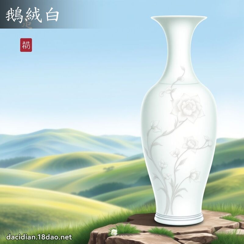 鹅绒白 - 国语大辞典配图