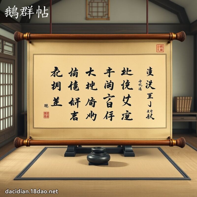 鹅群帖 - 国语大辞典配图