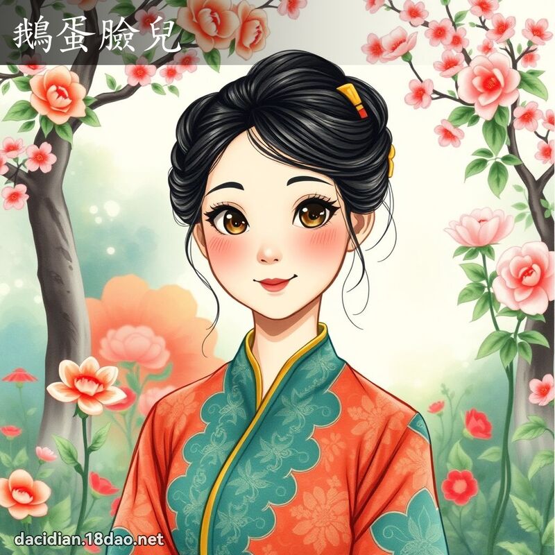 鹅蛋脸儿 - 国语大辞典配图