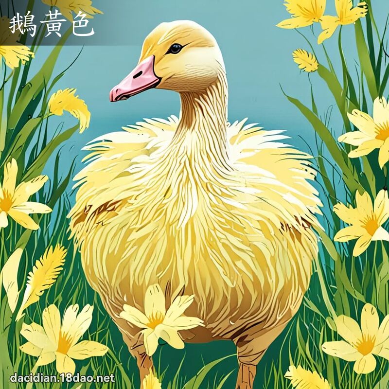 鹅黄色 - 国语大辞典配图