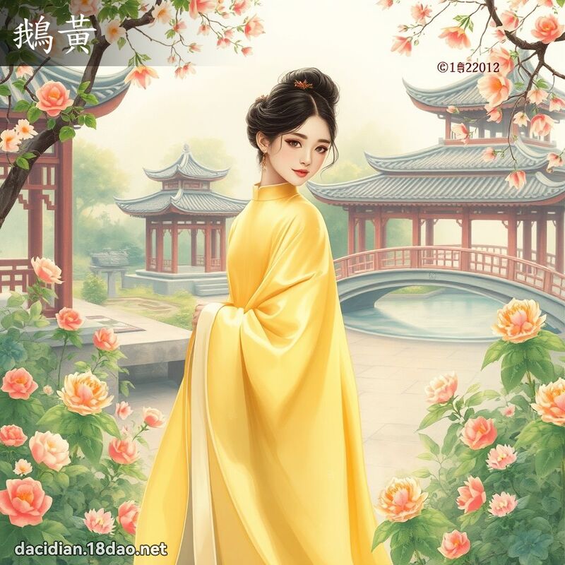 鹅黄 - 国语大辞典配图