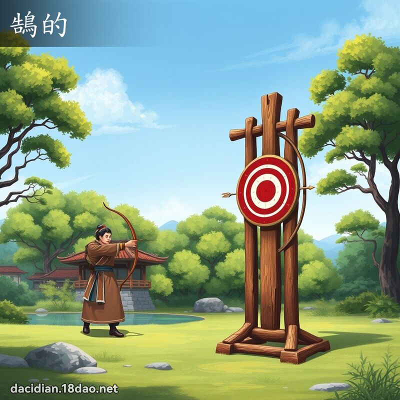 鵠的 - 國語大辭典配圖