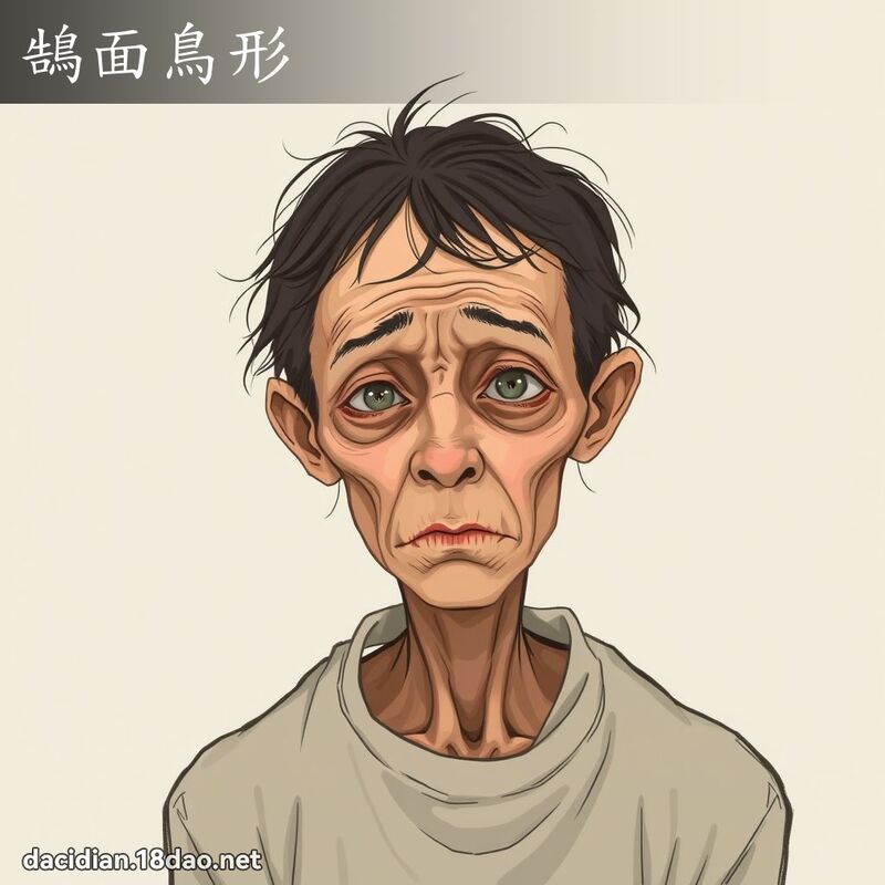 鵠面鳥形 - 國語大辭典配圖