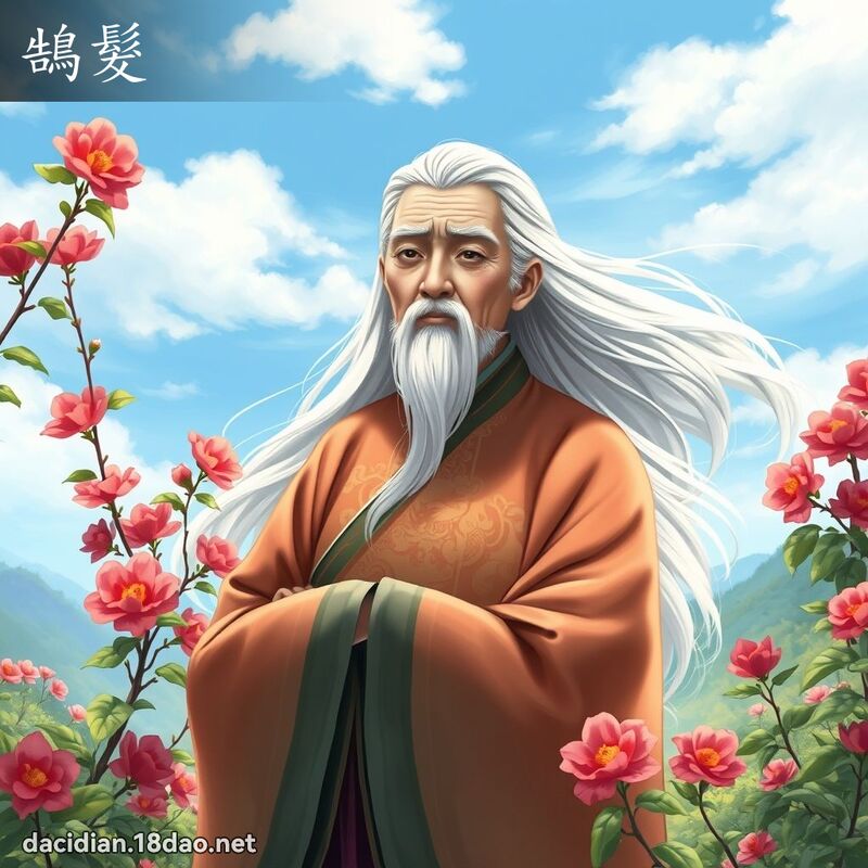 鵠髮 - 國語大辭典配圖