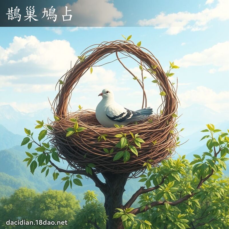 鵲巢鳩占 - 國語大辭典配圖