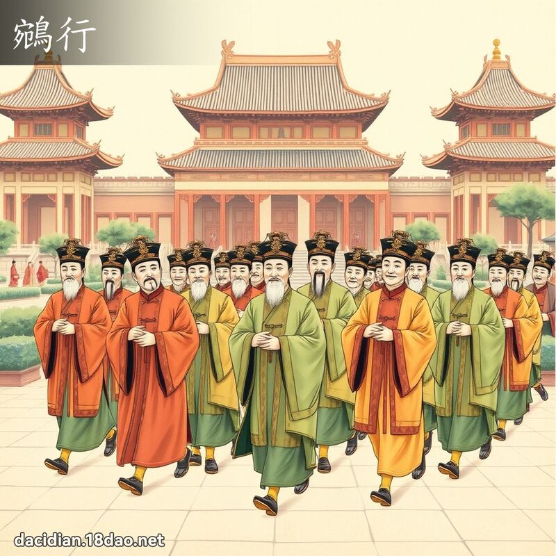 鵷行 - 国语大辞典配图